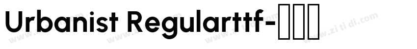 Urbanist Regularttf字体转换